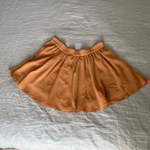 Gold/mustard skater skirt